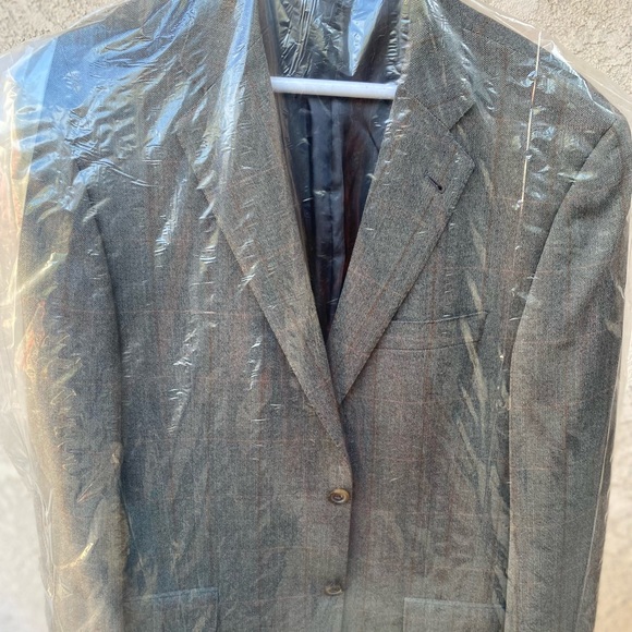 NW Burberry London 🇺🇸 Made Plaid Sport Coat Sz 40R - Picture 5 of 12
